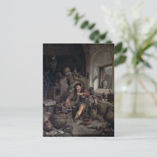 Alchemist, 1663 briefkaart (Staand voorkant)