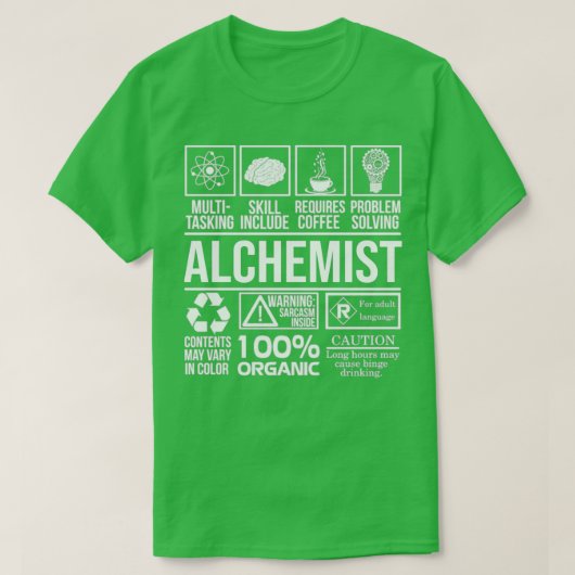 Alchemist Chemicker Science T-shirt (Design voorkant)