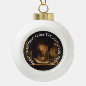 Alchemist in het laboratorium keramische bal ornament (Voorkant)