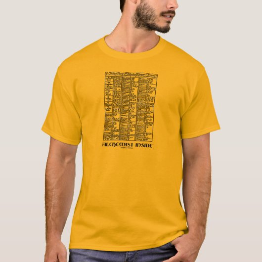 Alchemist Inside (Alchemy Table) T-shirt (Voorkant)