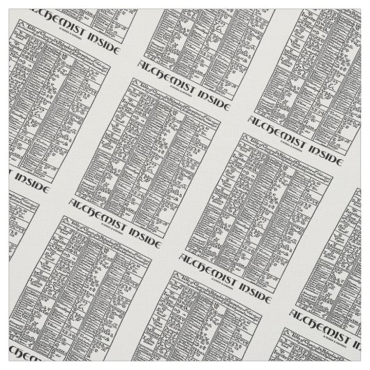 Alchemist Inside Medieval Chemistry Psyche Humor Stof (Swatch)