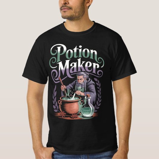 Alchemist Magier Potion Maker Zauberer Shirt (Voorkant)