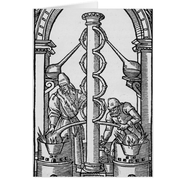 Alchemist op het werk (Voorkant)