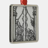 Alchemist op het werk metalen ornament (Rechts)