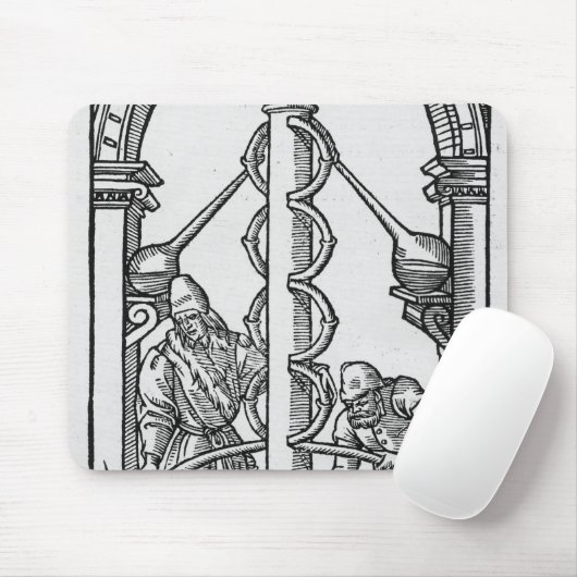Alchemist op het werk muismat (Met muis)