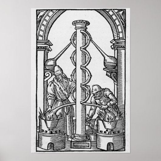 Alchemist op het werk poster (Voorkant)