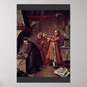 Alchemist van Longhi Pietro (beste kwaliteit) Poster