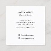 Alchemist Violet Flame Spirituele Healer Vierkante Visitekaartje (Achterkant)