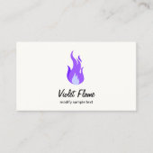 Alchemist Violet Flame Spirituele Healer Visitekaartje (Voorkant)