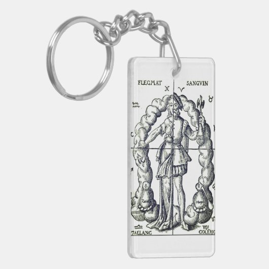  alchemistische illustratie van sterrenbeelden sleutelhanger (Voorkant Links)