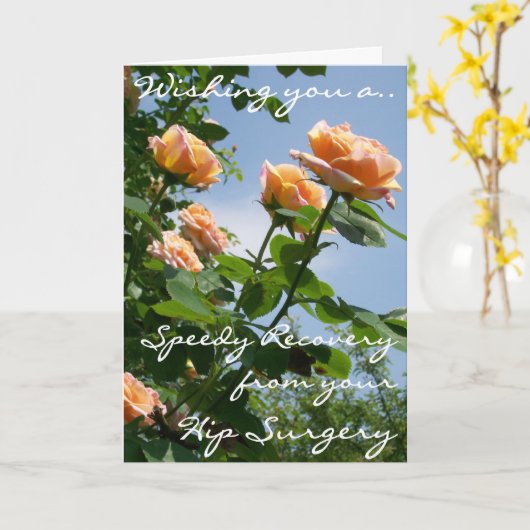 Alchemistische Rozen worden goed door heupchirurgi Kaart (Gele Bloem)