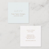 Alchemistische symbolen blauw vierkante visitekaartje (Voorkant / Achterkant)