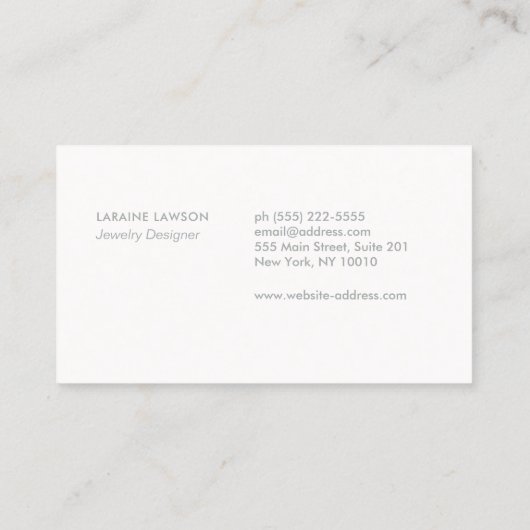 Alchemistische symbolen grijs visitekaartje (Achterkant)