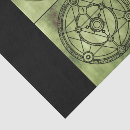 alchemistische symbolen tissue paper tissuepapier (Detail)