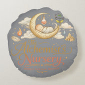Alchemist's Nursery Rond Kussen (Achterkant)