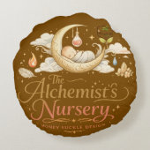 Alchemist's Nursery Rond Kussen (Achterkant)