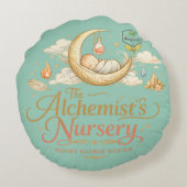 Alchemist's Nursery Rond Kussen (Achterkant)