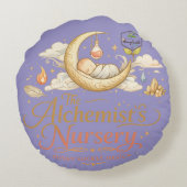 Alchemist's Nursery Rond Kussen (Achterkant)