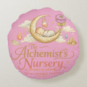 Alchemist's Nursery Rond Kussen (Achterkant)