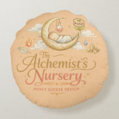 Alchemist's Nursery Rond Kussen (Achterkant)