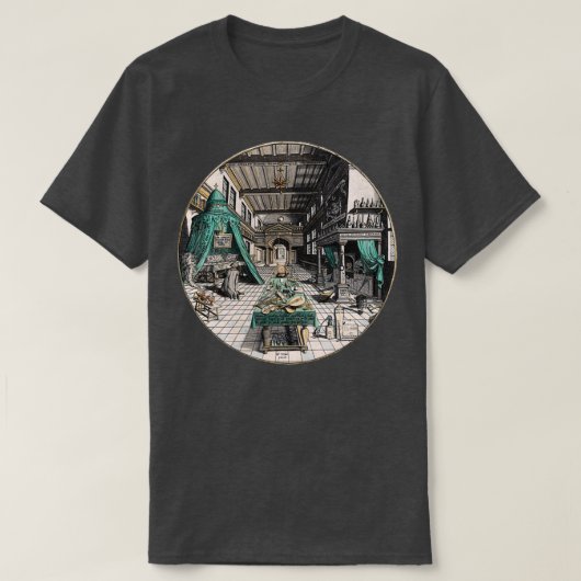 Alchemistx27s Laboratory van Heinrich Khunrath T-shirt (Design voorkant)