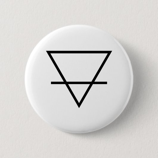Alchemy aardsymbool ronde button 5,7 cm (Voorkant)