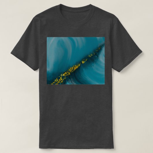 alchemy abstract damblauw t-shirt (Design voorkant)