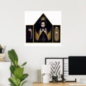 Alchemy Angel Art Print gothic skeleton Triptych (Thuiskantoor)