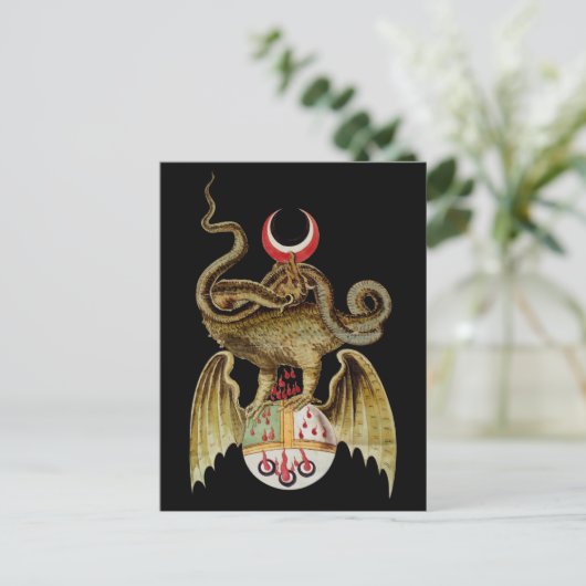 Alchemy Dragon  Illustratie Briefkaart (Staand voorkant)
