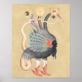 Alchemy Dragon Magical Symbol Poster (Voorkant)