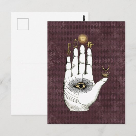  Alchemy Hand of Mysteries Briefkaart (Voorkant / Achterkant)