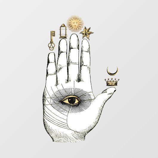  Alchemy Hand of Mysteries Raamsticker (Vel)