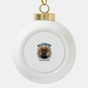 Alchemy Kat Kattenliefhebber Cadeau - Alchemy Cat Keramische Bal Ornament
