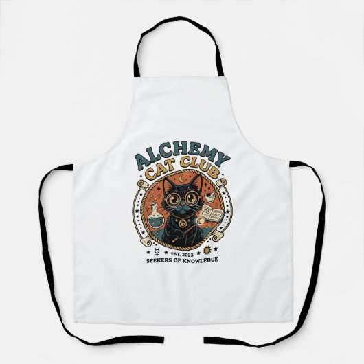 Alchemy Kat Kattenliefhebber Cadeau - Alchemy Cat Schort (Voorkant)