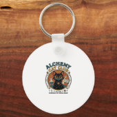 Alchemy Kat Kattenliefhebber Cadeau - Alchemy Cat Sleutelhanger (Voorkant)