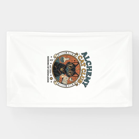 Alchemy Kat Kattenliefhebber Cadeau - Alchemy Cat Spandoek (Horizontaal)