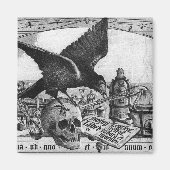 Alchemy Lab Crow and Skull Magnets Magneet (Voorkant)