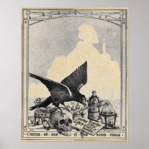 Alchemy Laboratory and the Sphinx Sepia Poster