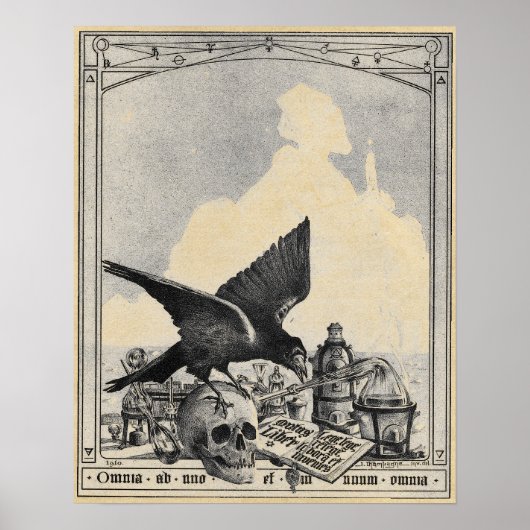 Alchemy Laboratory and the Sphinx Sepia Poster (Voorkant)