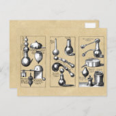 Alchemy Laboratory Mortar en Pestle Briefkaart (Voorkant / Achterkant)