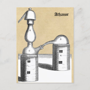 Alchemy Magic Athanor Furnace Briefkaart