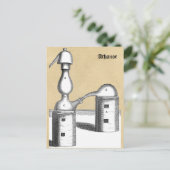 Alchemy Magic Athanor Furnace Briefkaart (Staand voorkant)
