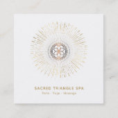 *~* Alchemy - Mandala Shaman Sacred Geometry Vierkante Visitekaartje (Voorkant)