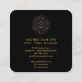 *~* Alchemy - Mandala Shaman SUN Sacred Geometry Vierkante Visitekaartje (Achterkant)