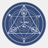 Alchemy manifest ronde sticker (Voorkant)