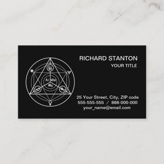 Alchemy manifest visitekaartje (Voorkant)