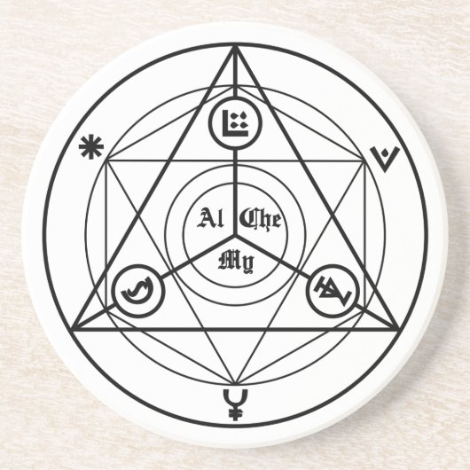 Alchemy manifest zandsteen onderzetter (Voorkant)