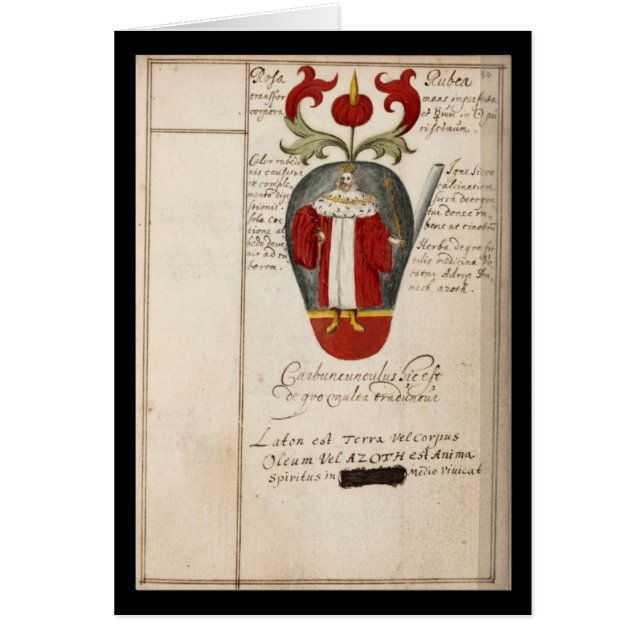 Alchemy Notebook van Johann Grasshoff 1620 Bord 15 (Voorkant)