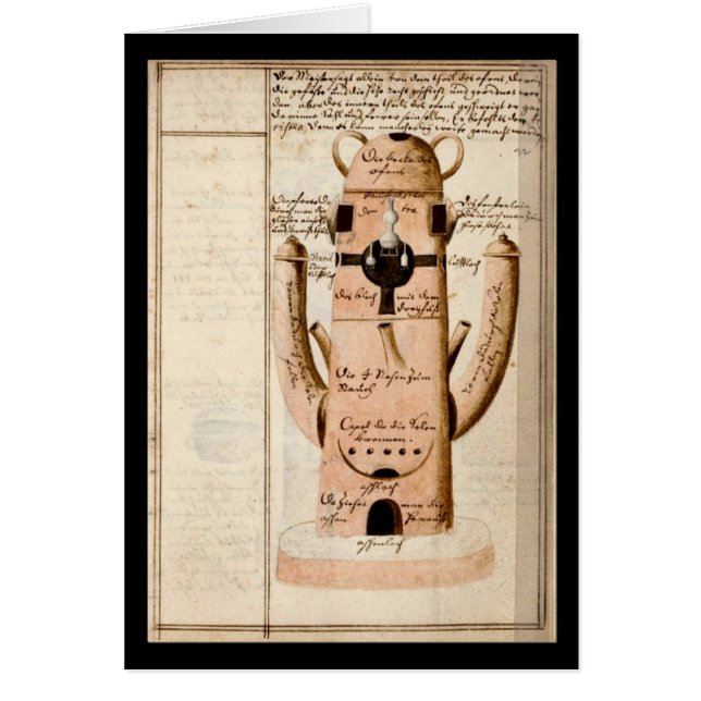 Alchemy Notebook van Johann Grasshoff 1620 Bord 17 (Voorkant)