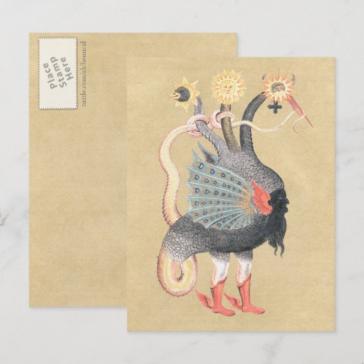 Alchemy Python Dragon Color Briefkaart (Voorkant / Achterkant)